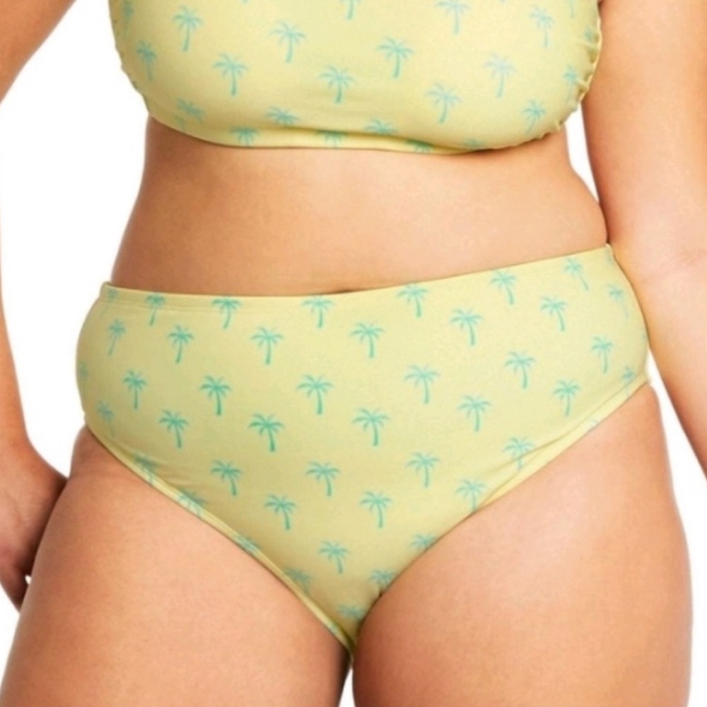 NWOT Stoney Clover Lane x Target Yellow Palm Bathing Suit Bottoms Size 3X